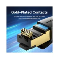 Патч-корд 1м, S/FTP cat 8 RJ-45 black Vention (IKABF) - Изображение 8