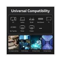 Патч-корд 1.5м, S/FTP cat 8 RJ-45 black Vention (IKABG) - Изображение 11