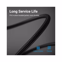 Патч-корд 0.5м, S/FTP cat 8 RJ-45 COPPER black Vention (IKGBD) - Image 8