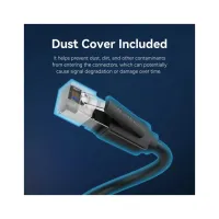 Патч-корд 3м, S/FTP cat 8 RJ-45 black Vention (IKKBI) - Зображення 7