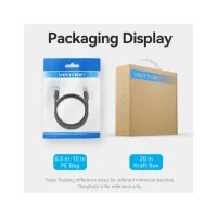 Патч-корд 5м, S/FTP cat 8 RJ-45 black Vention (IKKBJ) - Зображення 11