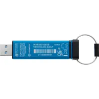 USB флеш накопичувач Kingston 128GB IronKey Keypad 200 AES-256 Encrypted Blue USB 3.2 (IKKP200/128GB) - 3