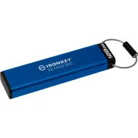 USB флеш накопичувач Kingston 128GB IronKey Keypad 200 AES-256 Encrypted Blue USB 3.2 (IKKP200/128GB) - 4