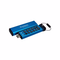 USB флеш накопитель Kingston 128GB IronKey Keypad 200 Type-C Encrypted Blue USB 3.2 (IKKP200C/128GB) - Image 4