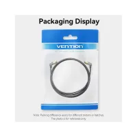 Патч-корд 1м STP cat 8 RJ-45 90° corner black Vention (IKLBF) - Зображення 12