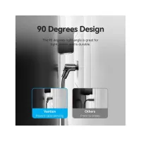 Патч-корд 1м STP cat 8 RJ-45 90° corner black Vention (IKLBF) - Зображення 3