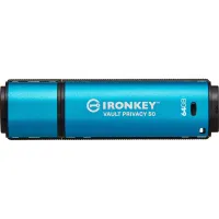 USB флеш накопичувач Kingston 64GB IronKey Vault Privacy 50 Blue USB 3.2 (IKVP50/64GB) - 3