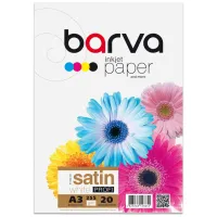 Фотопапір Barva А3 255г Profi satin 20ст (IP-BAR-P-V255-370) - 1