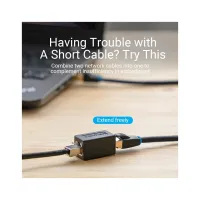 Зрощувач UTP 1+1 RJ45 cat 6e, Black Vention (IPVB0) - Зображення 4