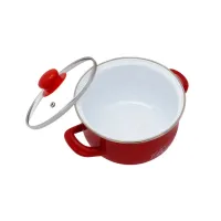 Каструля Interos емаль Бон Апетит 3,1л червона (ІТ-2234С-18) - 2