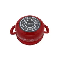 Каструля Interos емаль Бон Апетит 3,1л червона (ІТ-2234С-18) - 3