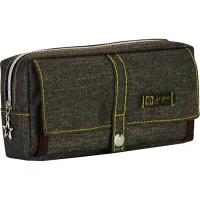 Пенал Cool For School 2 відділення Коричневий (J-2628-brown) - 1