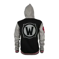 Кофта Jinx World of Warcraft Horde Varsity Hoodie Black/Cool Grey/Red L (JINX-10491 BLL) - Изображение 2