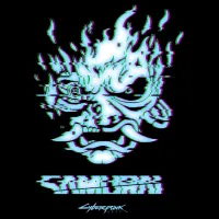 Футболка Jinx Cyberpunk 2077 - Glitch Samurai Premium Tee Black, M (JINX-11911M) - Зображення 2