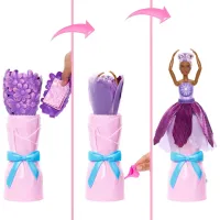 Кукла Barbie Набор-сюрприз с куклой Barbie Petal Pop Фиолетовая маргаритка (JMF58) - Изображение 5