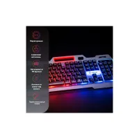 Клавиатура Hölmer K-02GS RGB Backlight USB UA Black (K-02GS) - Изображение 7