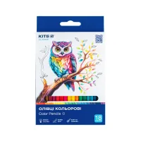 Олівці кольорові Kite Classic 18 кольорів (K-052) - Зображення 1