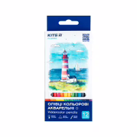 Олівці кольорові Kite Classic акварельні, 12 кольорів (K-1049) - Image 1