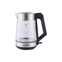 Електрочайник Gorenje 1.7л, 2,200 Вт, strix контроль, скло, нерж (K17OGS) - Зображення 1
