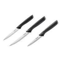 Набор ножей Tefal Essential 3шт, нержавіюча сталь, пластик, чорний (K2219455) - Изображение 1