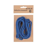 Шнурівки Kite 128 світловідбиваючі, сині (K23-128-3) - Зображення 1
