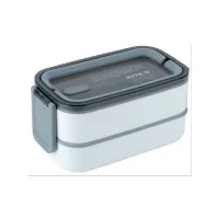 Ланч-бокс дитячий Kite подвійний з наповненням 1400 мл, білий (K23-183-1) - 1