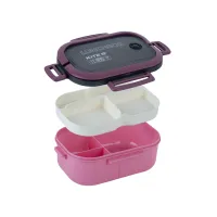 Ланч-бокс дитячий Kite з розділювачем 1200 мл, бордовий (K23-184-3) - 1