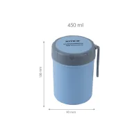 Ланч-бокс дитячий Kite круглий 450 мл, блакитний (K23-187-2) - 2