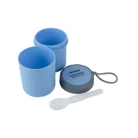 Ланч-бокс дитячий Kite круглий 450 мл, блакитний (K23-187-2) - 4