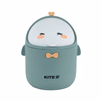 Кошик для паперів Kite Настільний контейнер для сміття, сіро-зелений (K24-010-1) - Image 1