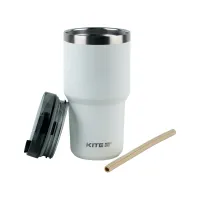 Термокружка Kite 600 мл біла (K24-1206-1) - 2