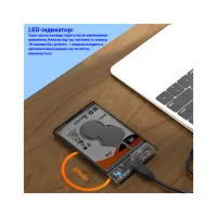 Кишеня зовнішня Maiwo 2.5" SATA/SSD HDD - USB3.0 (K2510B) - 5
