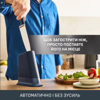 Кухонний ніж Tefal EverSharp, 2 предмети, 16.5 см, чорний (K297S244) - Image 8