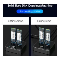 Док-станція для накопичувачів Maiwo 2*NVMe M.2 SSD Key M/B+M USB 3.1 Gen2 Type-C (K3016P) - 8