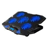 Підставка до ноутбука IceCoorel 10-15", 1*125mm 1400 RPM + 4*70mm 2500 RPM, 2*USB, 365x297x30mm, Blue (K5Bl) - 1