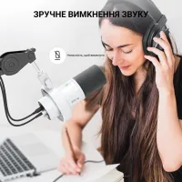 Мікрофон Fifine K688W USB White (K688W) - 5