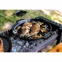 Котел туристический Brizoll чавунний азіатський з кришкою-сковородою 15 л (KA15-2) - Image 10