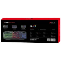 Клавіатура Xtrike ME KB-306 LED USB UA Black (KB-306UA) - 8