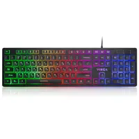 Клавіатура Vinga KB410 black - 1