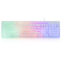 Клавіатура Vinga KB410 White - 1