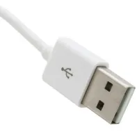 Дата кабель USB 2.0 AM to 3.5mm M 0.15m for iPod Shuffle Charge&Sync White Extradigital (KBA1651) - Зображення 3