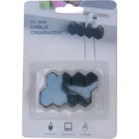 Тримач для кабелю Extradigital CC-963 Cable Clips, Black (KBC1808) - 4