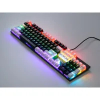 Клавіатура Vinga KBGM-095 LED Brown Switch USB White/Black (KBGM-095BR White/Black) - Зображення 2