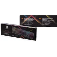 Клавіатура Vinga KBGM-100 LED Blue Switch USB Black (KBGM-100 Black) - 7
