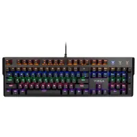 Клавіатура Vinga KBGM160 LED Outemu Blue USB Black (KBGM160 Black) - 1