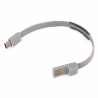 Дата кабель USB 2.0 AM to USB-C 0.2m grey Extradigital (KBU1779) - Image 2