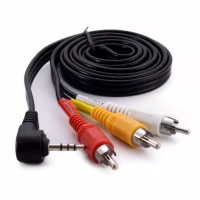 Кабель мультимедійний 3.5mm M to 3xRCA M 1.5m 90° corner Extradigital (KBV1732) - Image 2
