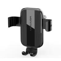 Універсальний автотримач Vention 4.7-7.2" на дефлектор, чорний (KCTB0) - Зображення 1