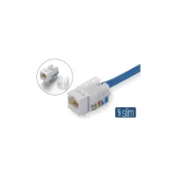 Модуль Keystone RJ45 UTP кат. 6, Slim, 110 IDC Kingda (KD-KJ2085UC6) - 2