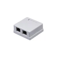 Комп'ютерна розетка RJ45 x2 STP 5e Kingda (KD-WP6037-C5e) - 1